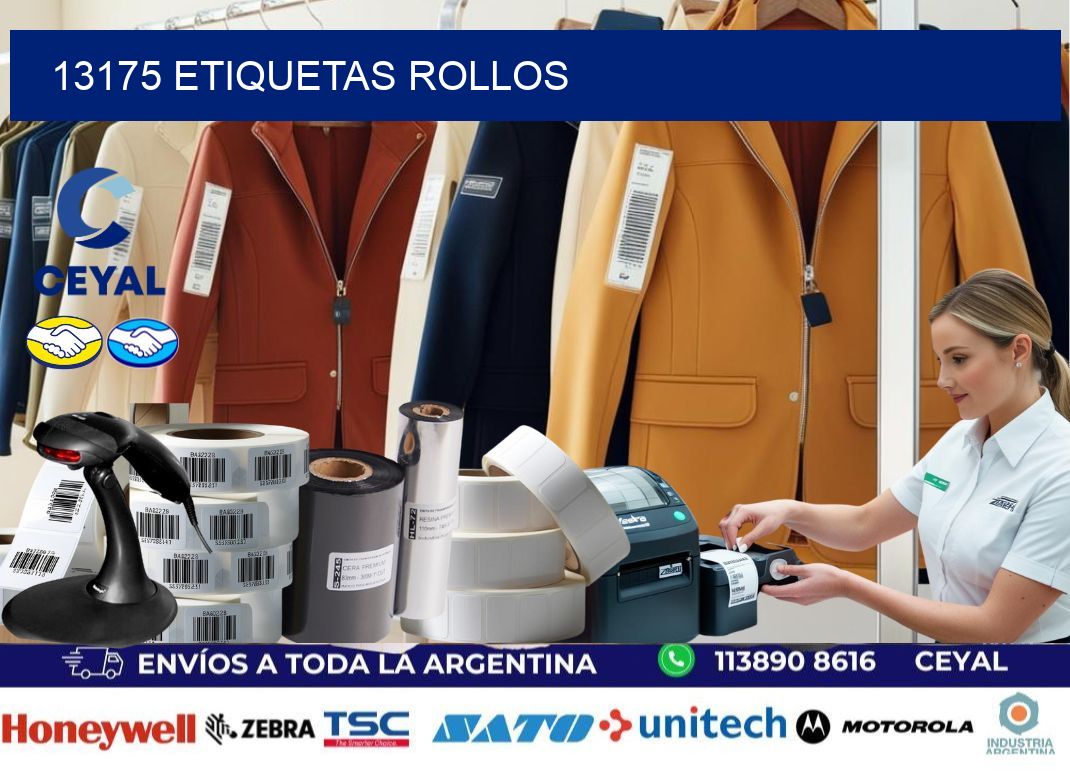 13175 etiquetas rollos