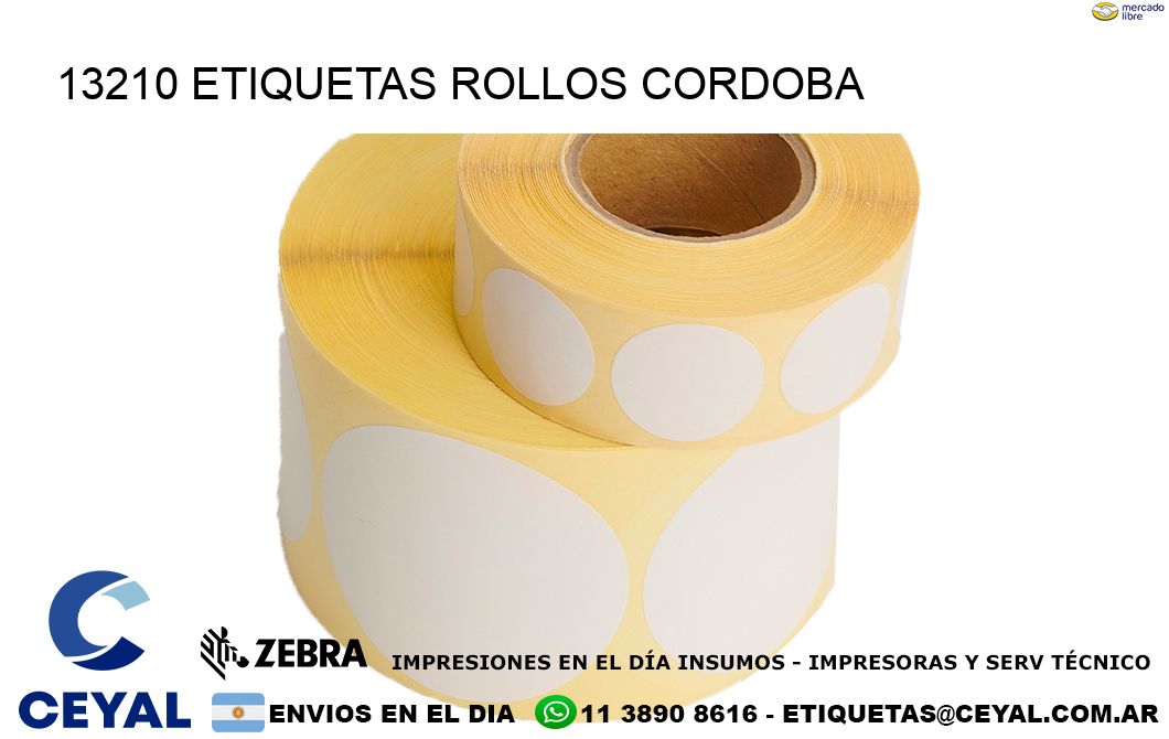 13210 etiquetas rollos CORDOBA