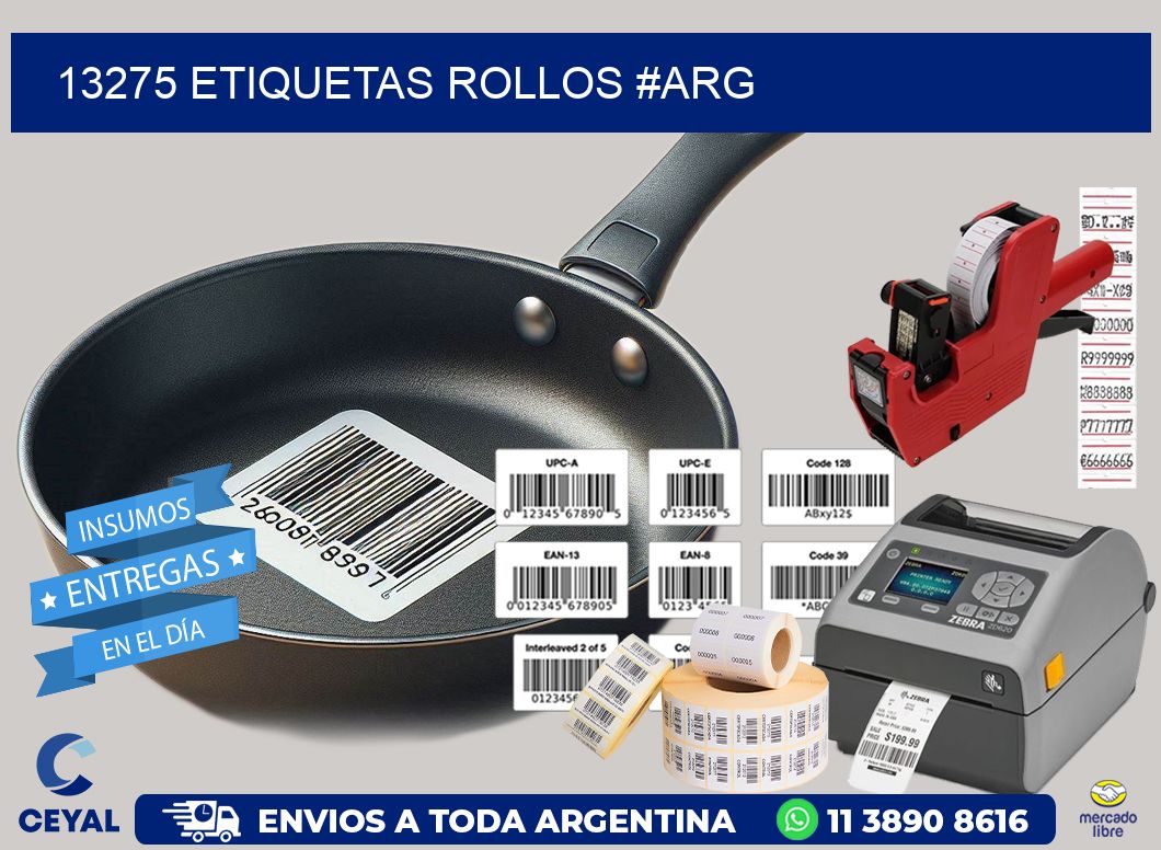 13275 etiquetas rollos #ARG