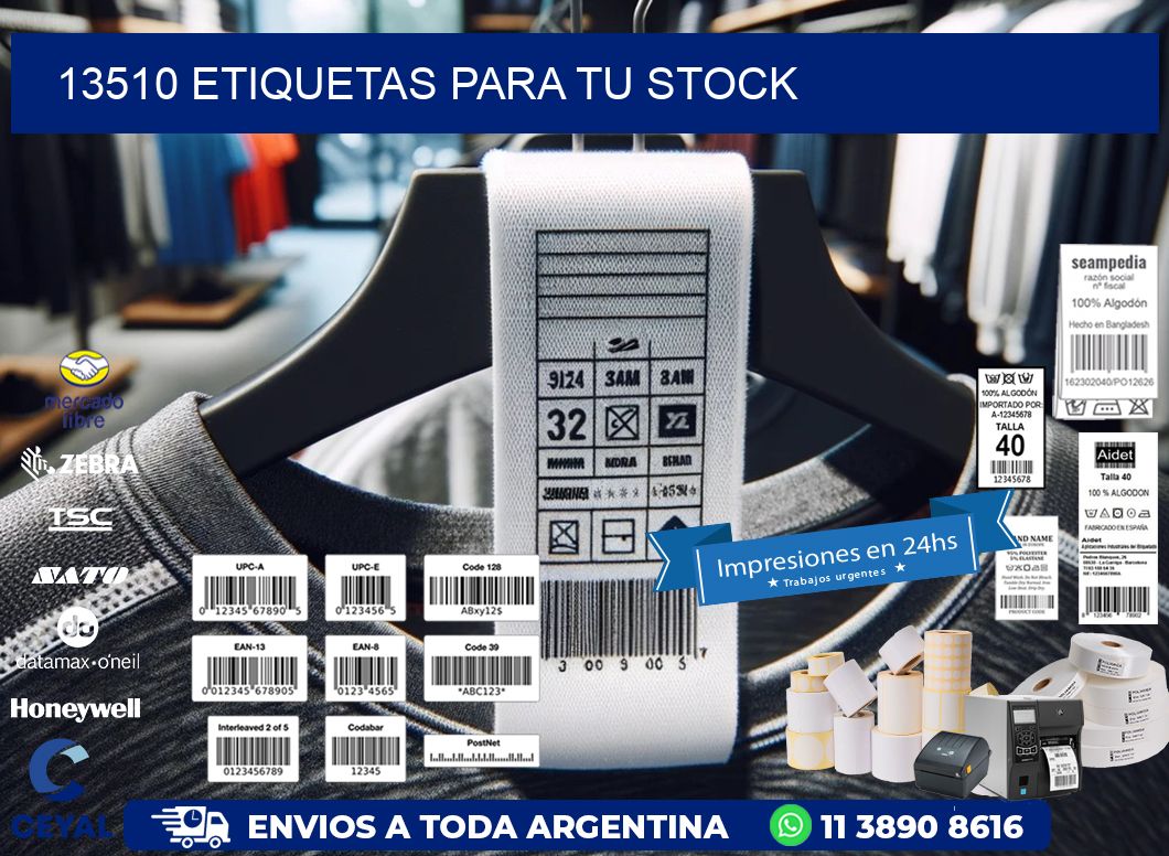 13510 etiquetas para tu stock