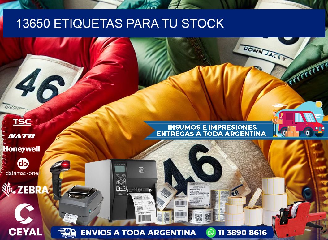 13650 etiquetas para tu stock