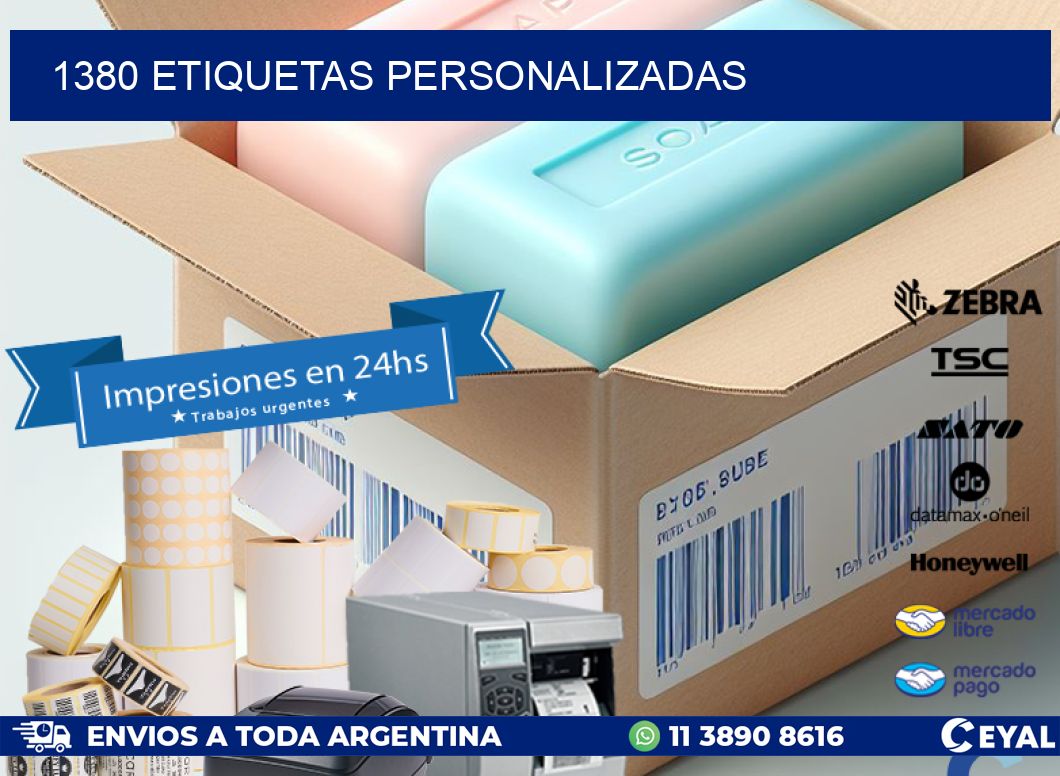 1380 Etiquetas personalizadas