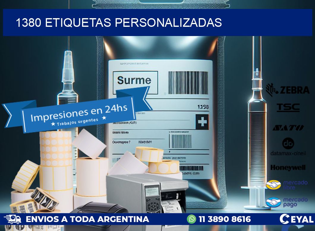 1380 Etiquetas personalizadas