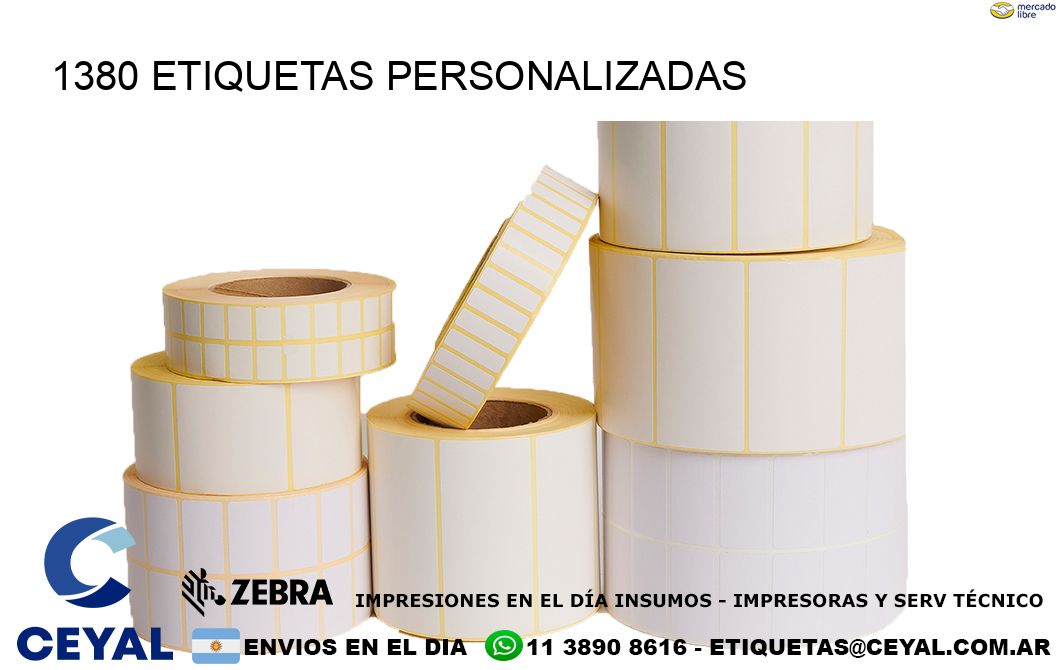 1380 Etiquetas personalizadas