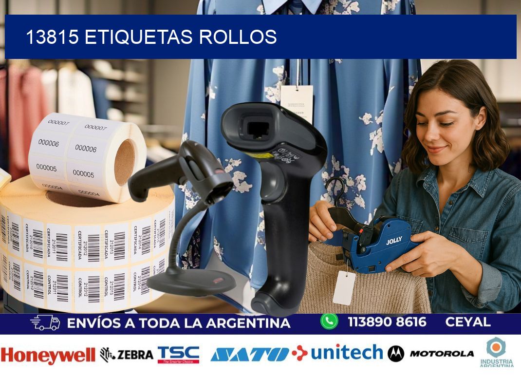 13815 etiquetas rollos