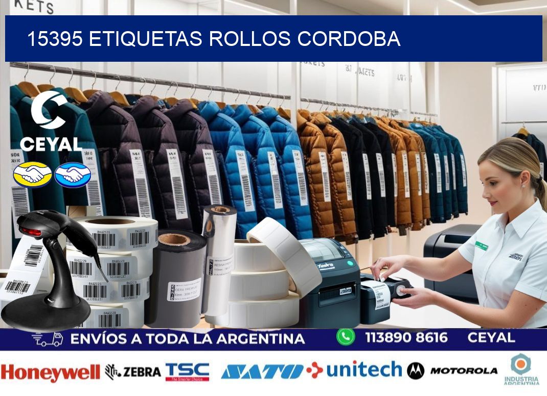 15395 etiquetas rollos CORDOBA