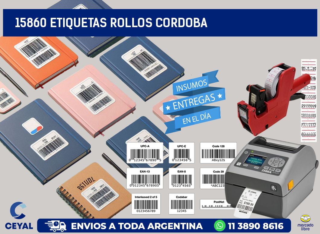 15860 etiquetas rollos CORDOBA