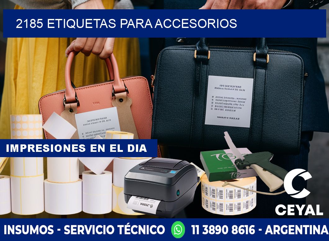 2185 Etiquetas para accesorios