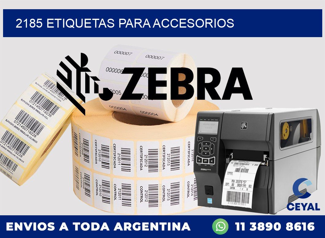 2185 Etiquetas para accesorios