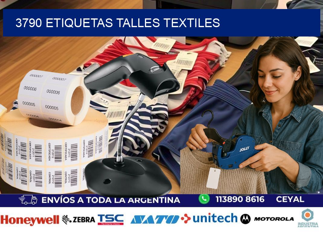 3790 ETIQUETAS TALLES TEXTILES