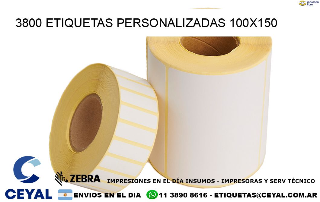 3800 Etiquetas personalizadas 100×150