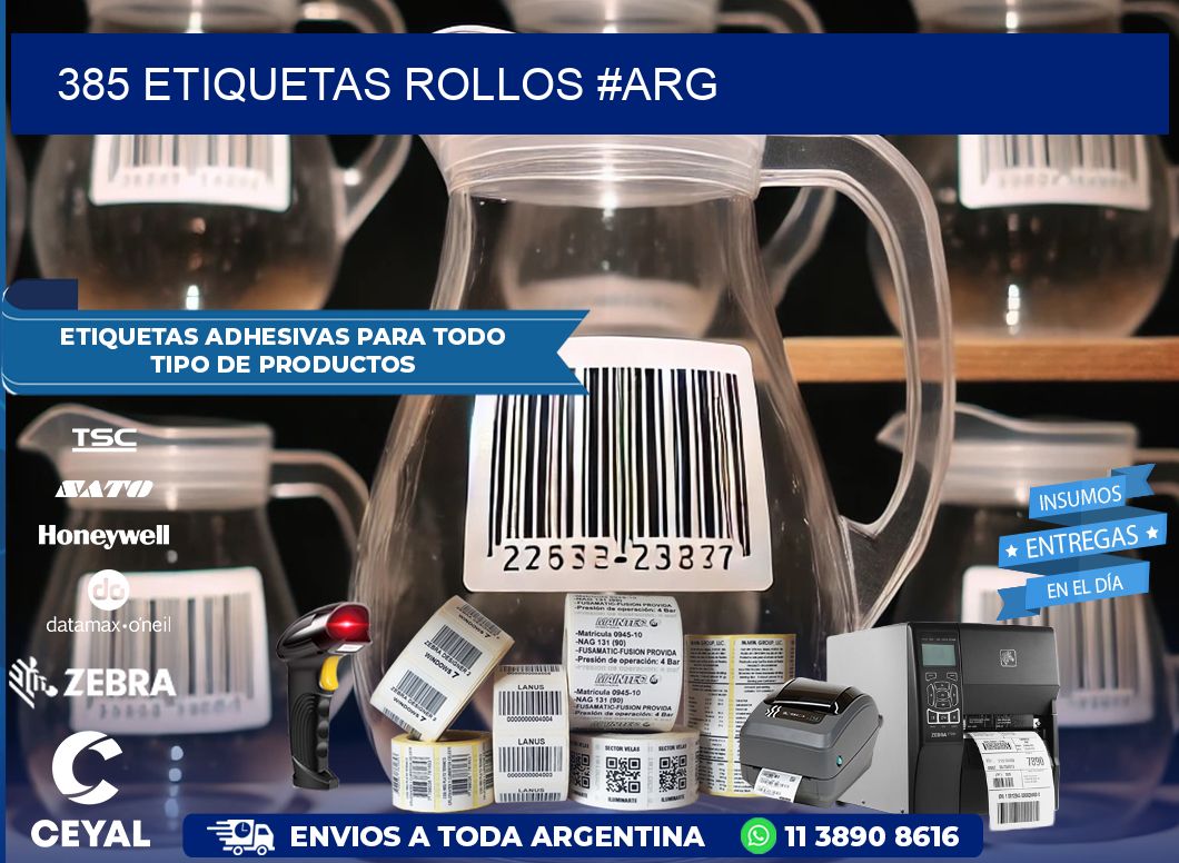385 etiquetas rollos #ARG