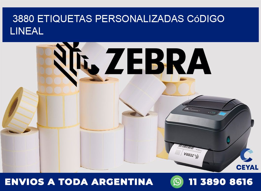 3880 Etiquetas personalizadas código lineal