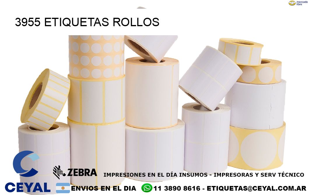 3955 etiquetas rollos
