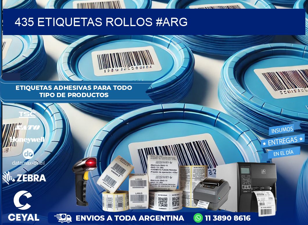 435 etiquetas rollos #ARG