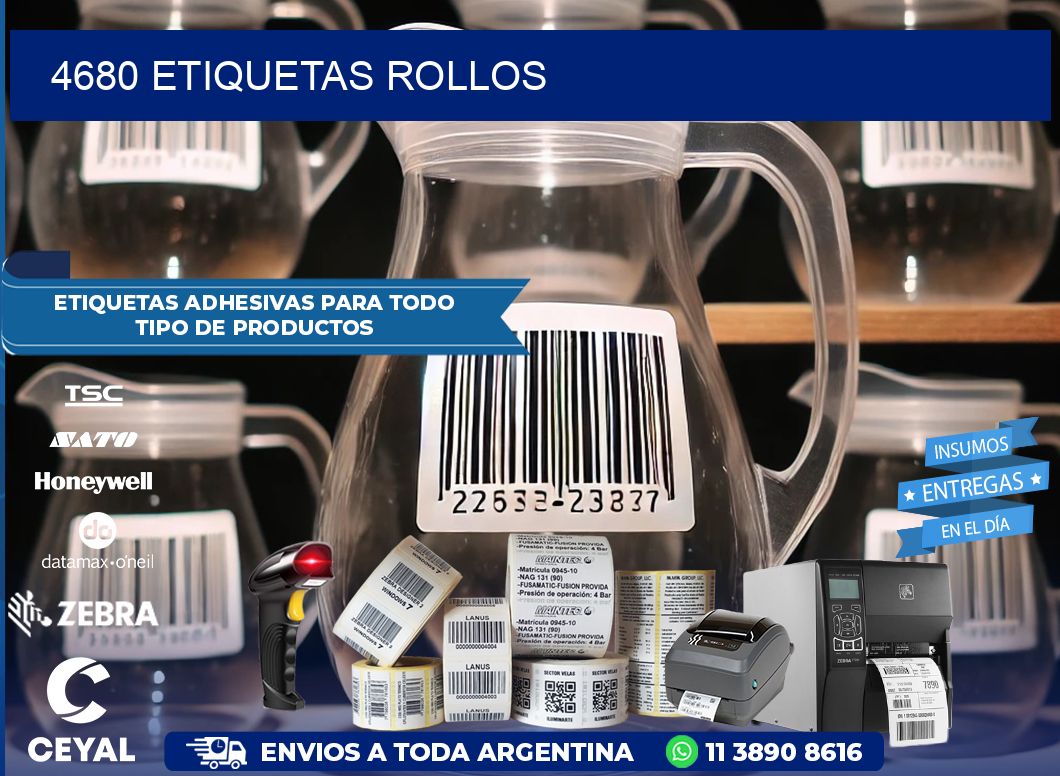 4680 etiquetas rollos