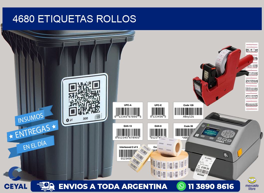 4680 etiquetas rollos