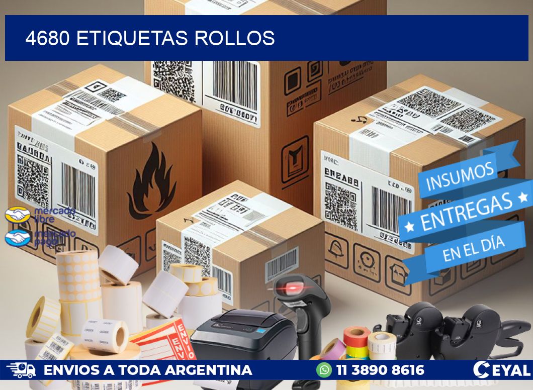 4680 etiquetas rollos