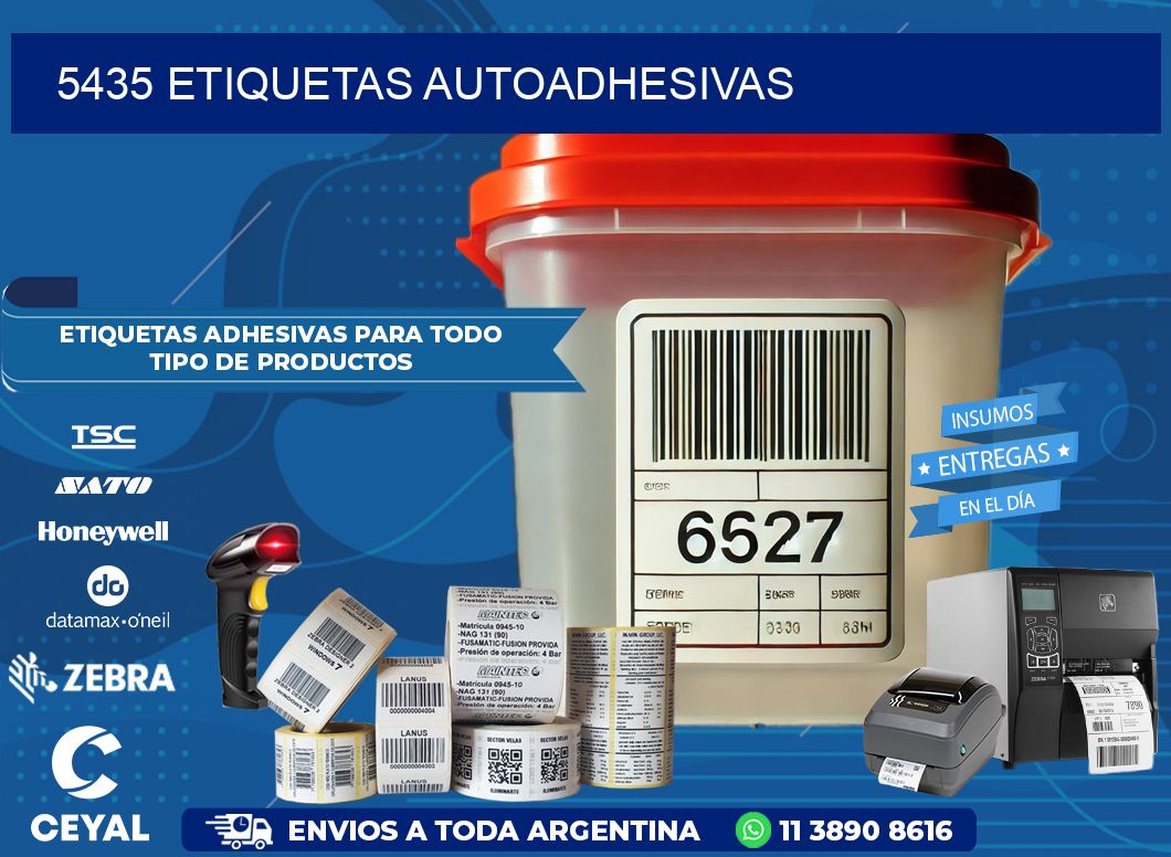 5435 etiquetas autoadhesivas