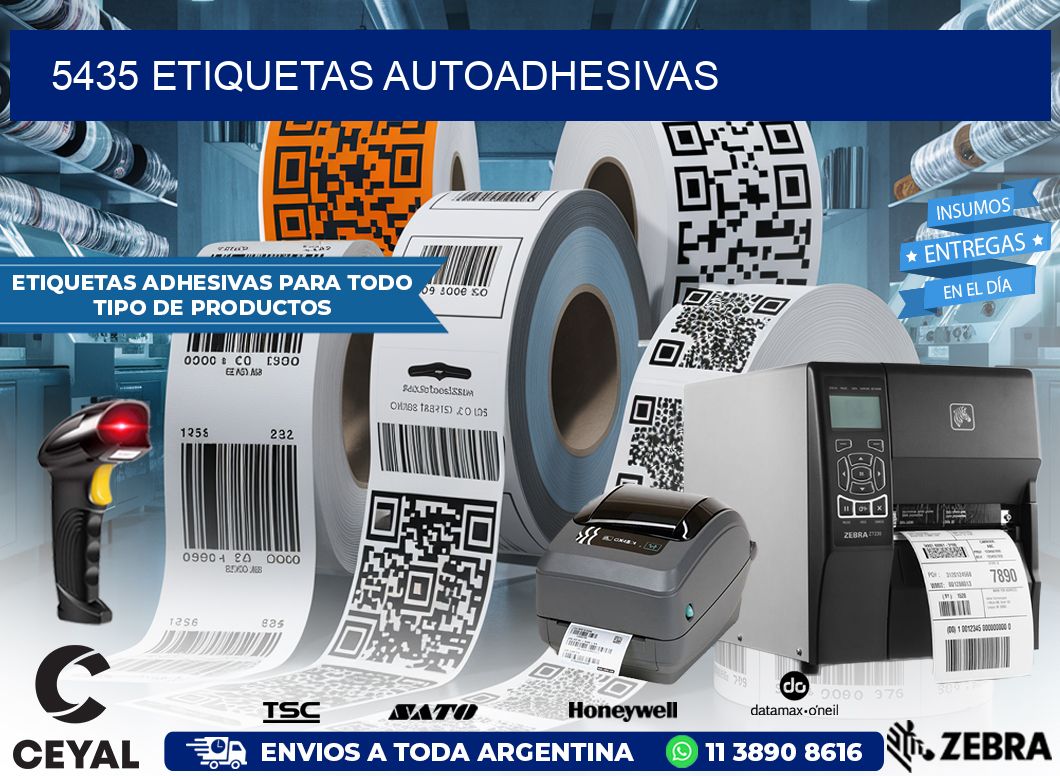 5435 etiquetas autoadhesivas