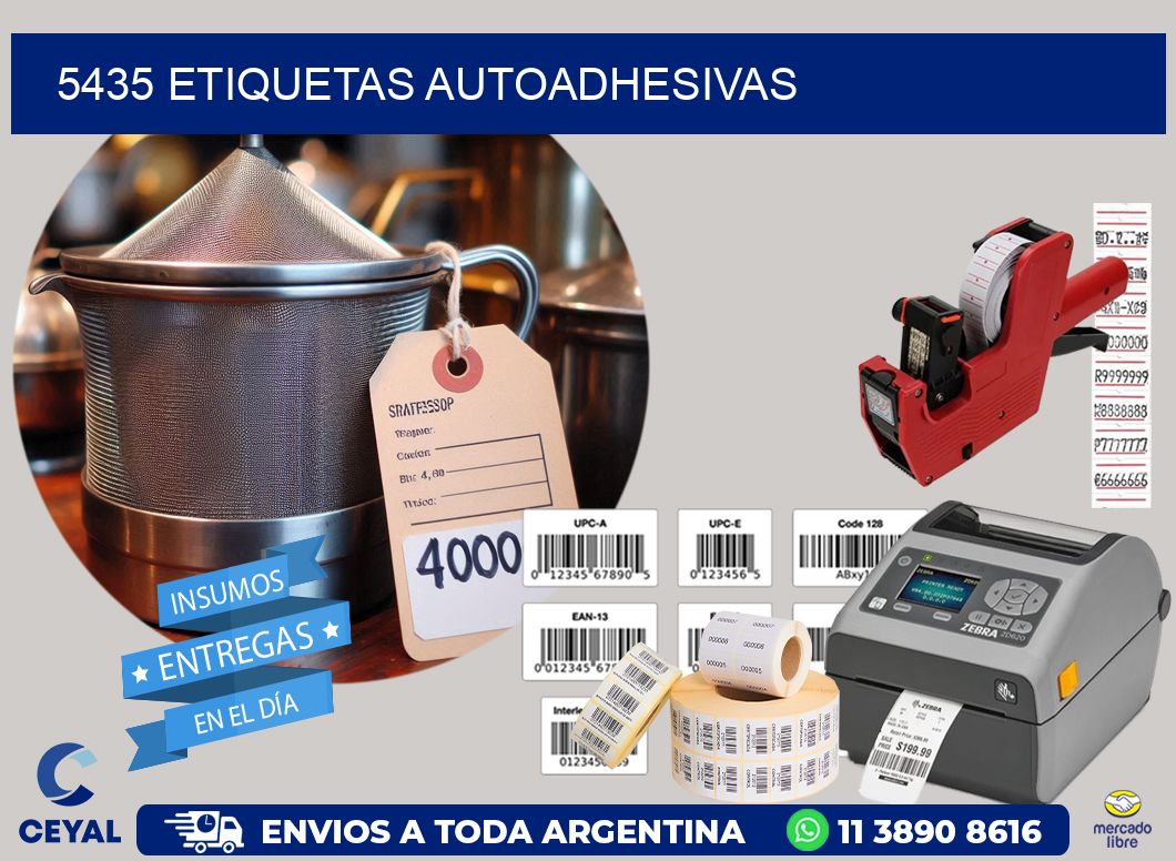 5435 etiquetas autoadhesivas