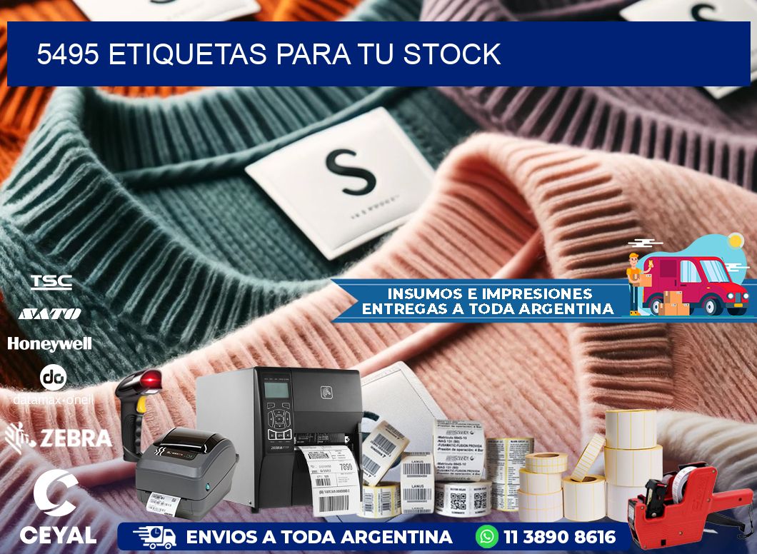 5495 etiquetas para tu stock