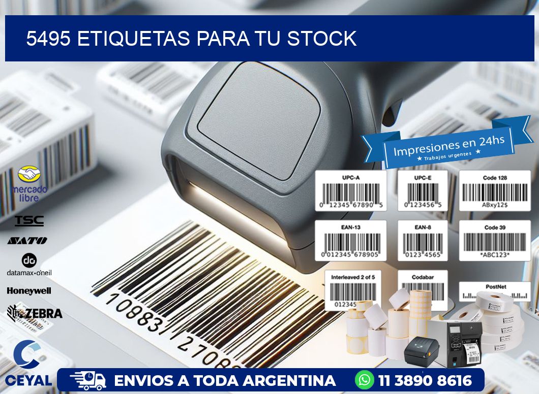 5495 etiquetas para tu stock