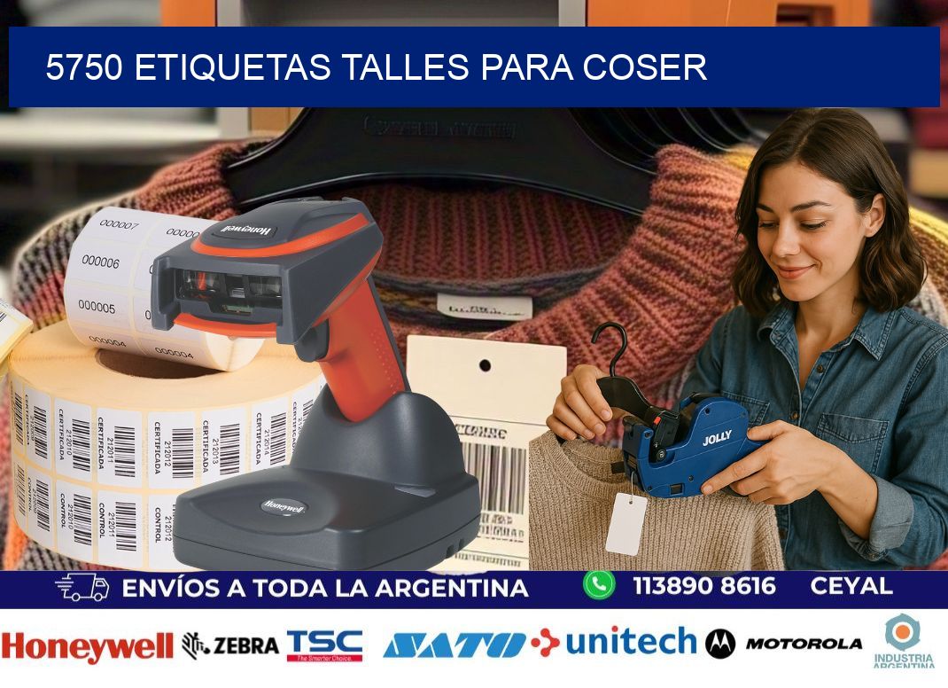5750 ETIQUETAS TALLES PARA COSER