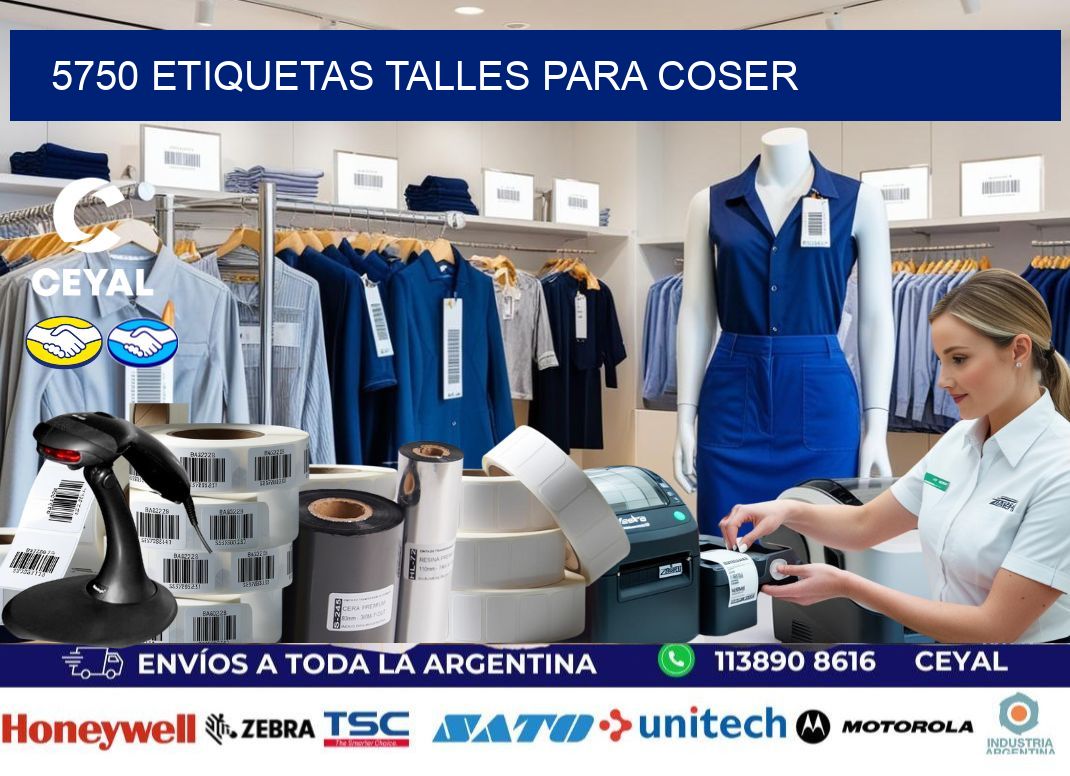 5750 ETIQUETAS TALLES PARA COSER