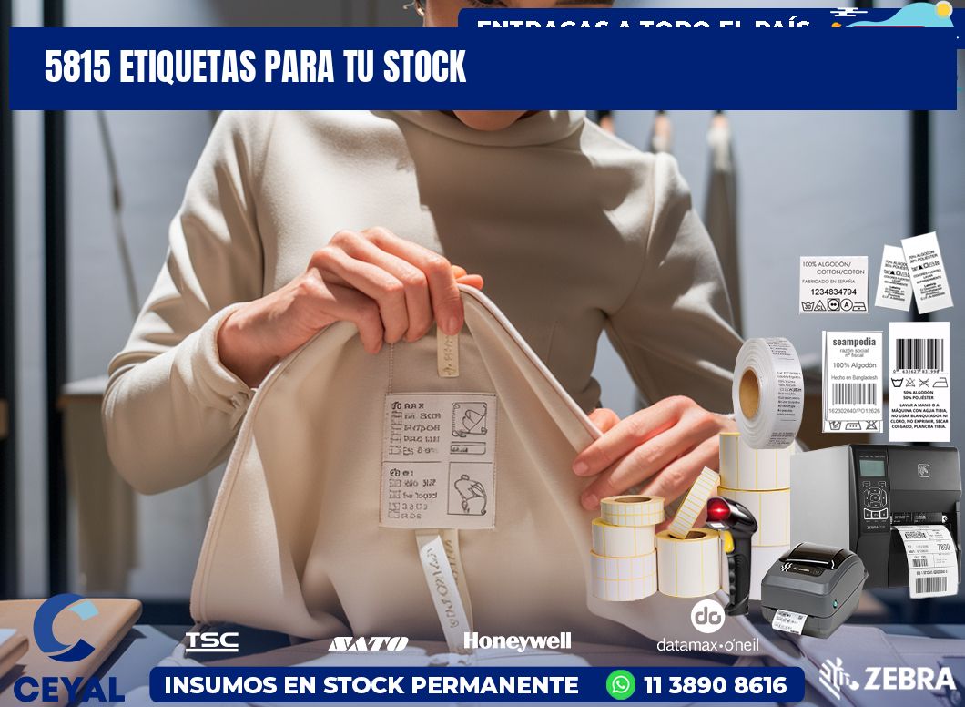 5815 etiquetas para tu stock