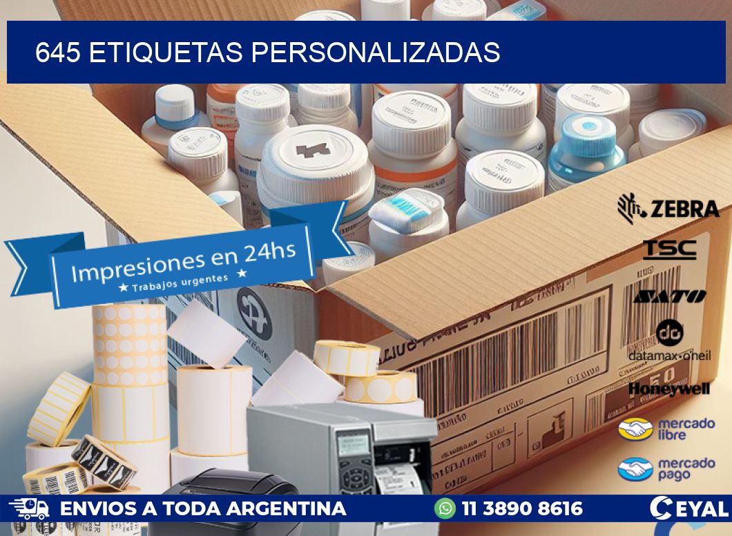 645 Etiquetas personalizadas