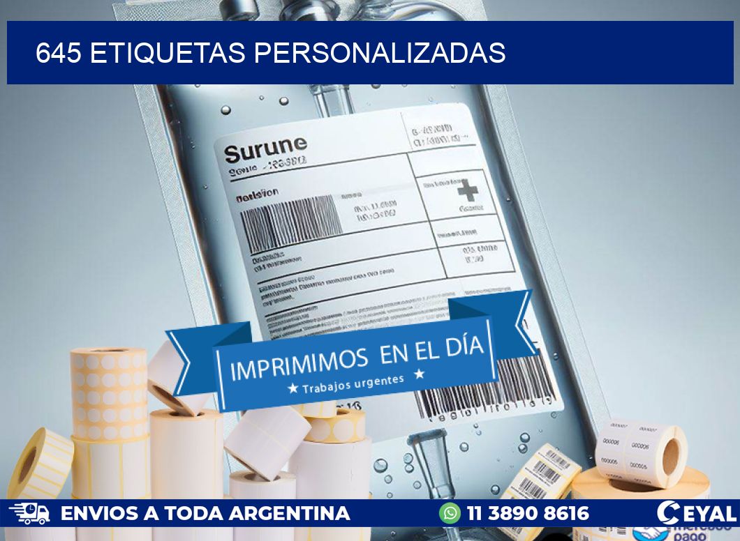 645 Etiquetas personalizadas