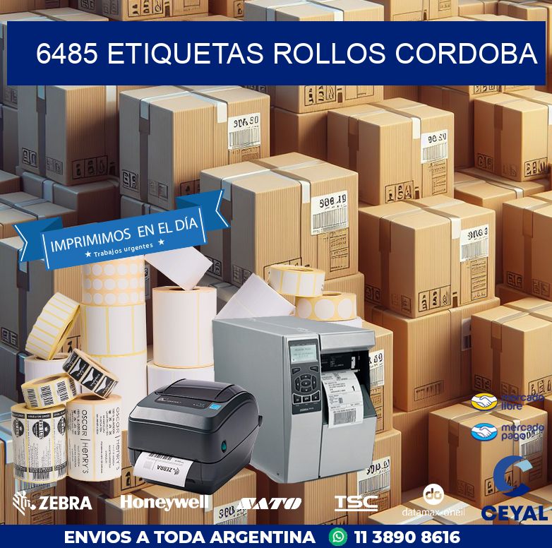 6485 etiquetas rollos CORDOBA