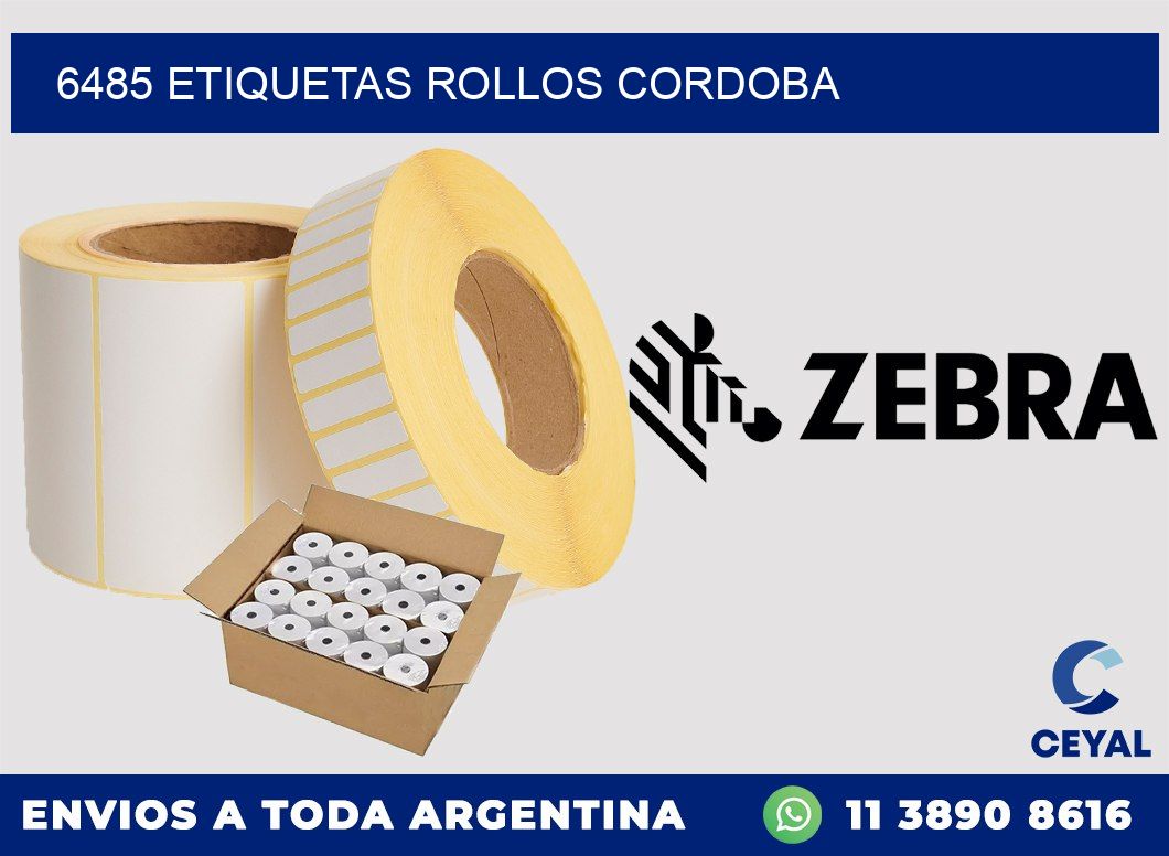 6485 etiquetas rollos CORDOBA