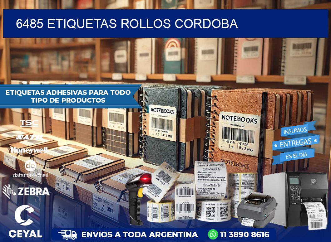 6485 etiquetas rollos CORDOBA