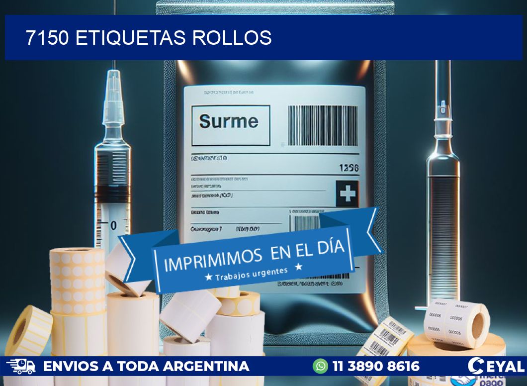 7150 etiquetas rollos
