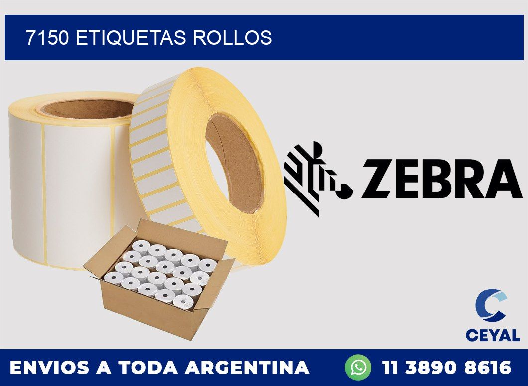 7150 etiquetas rollos