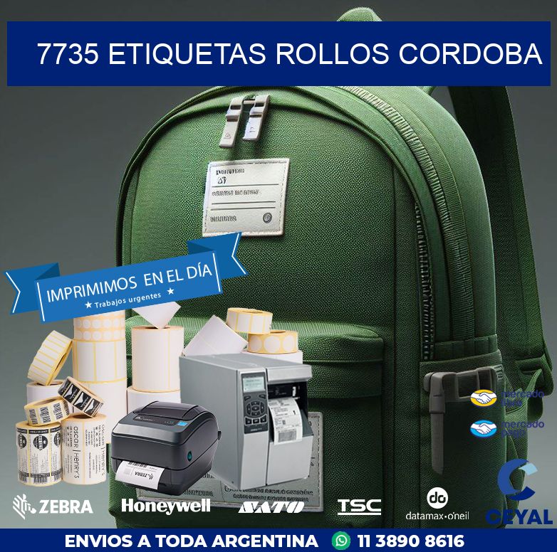 7735 etiquetas rollos CORDOBA