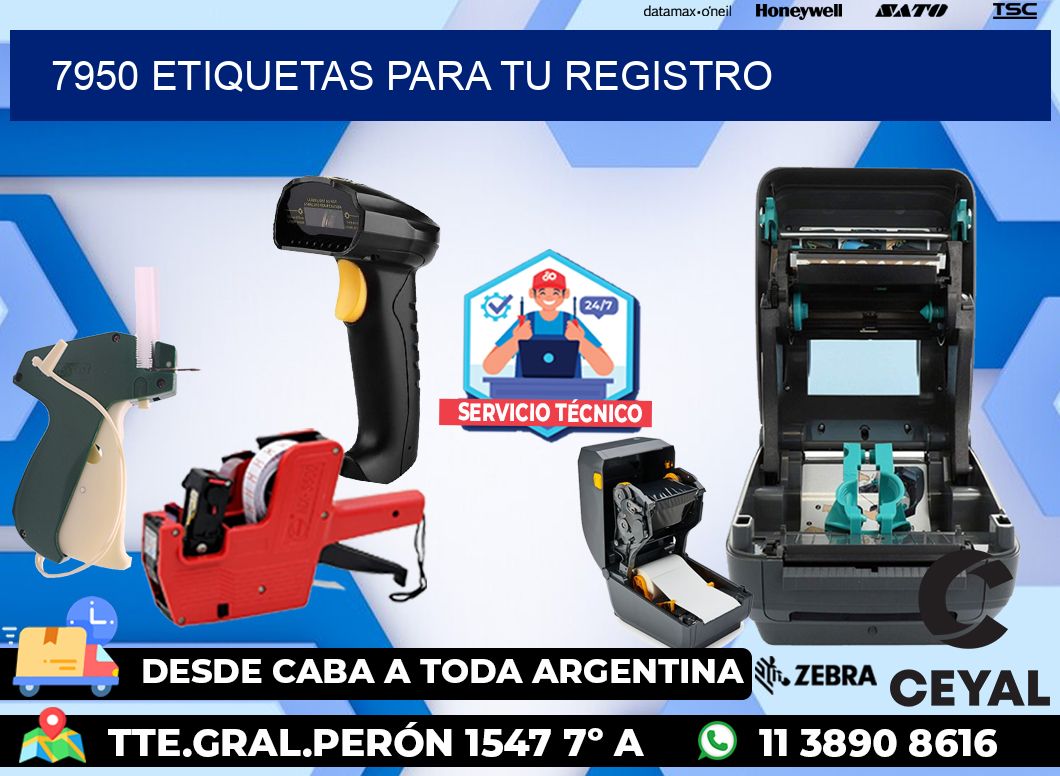 7950 etiquetas para tu registro