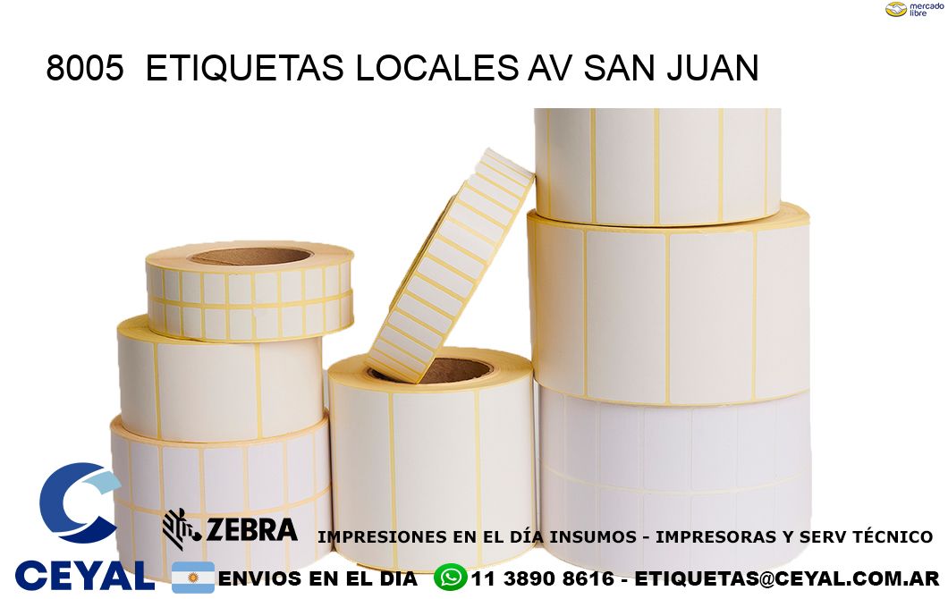 8005  etiquetas locales Av San juan