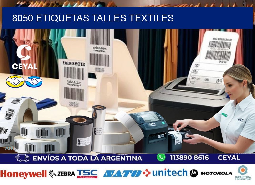 8050 ETIQUETAS TALLES TEXTILES