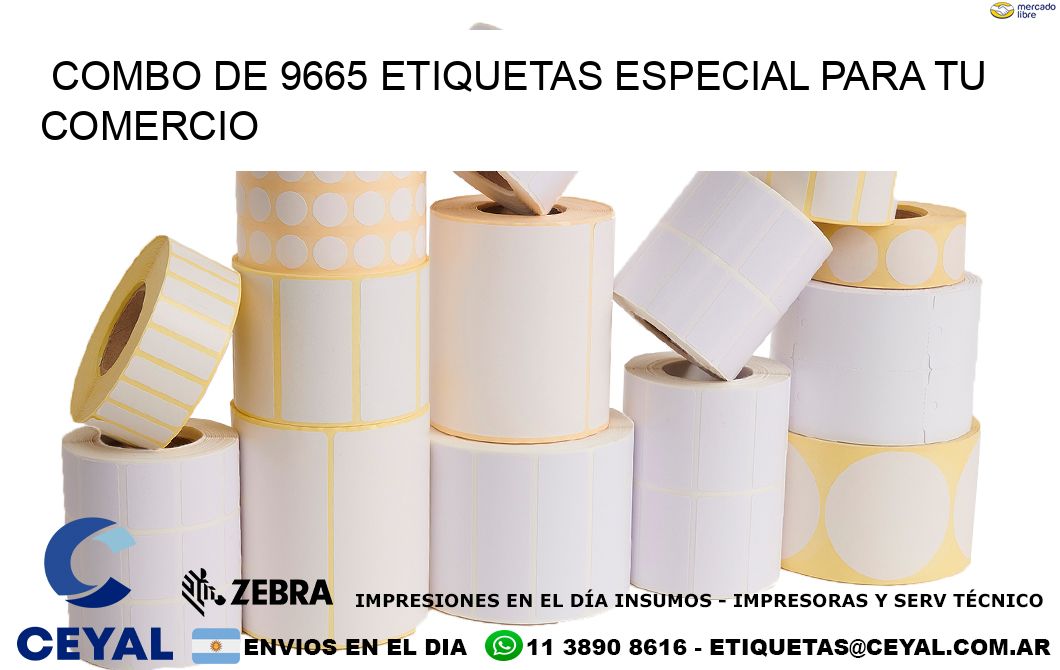 Combo de 9665 etiquetas especial para tu comercio