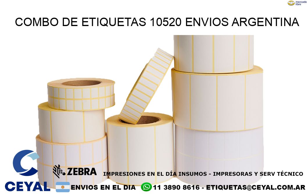 Combo de etiquetas 10520 ENVIOS ARGENTINA