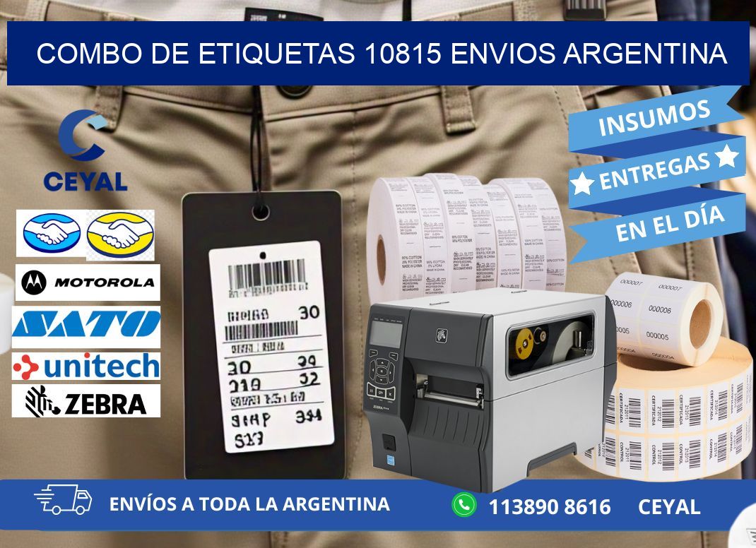 Combo de etiquetas 10815 ENVIOS ARGENTINA