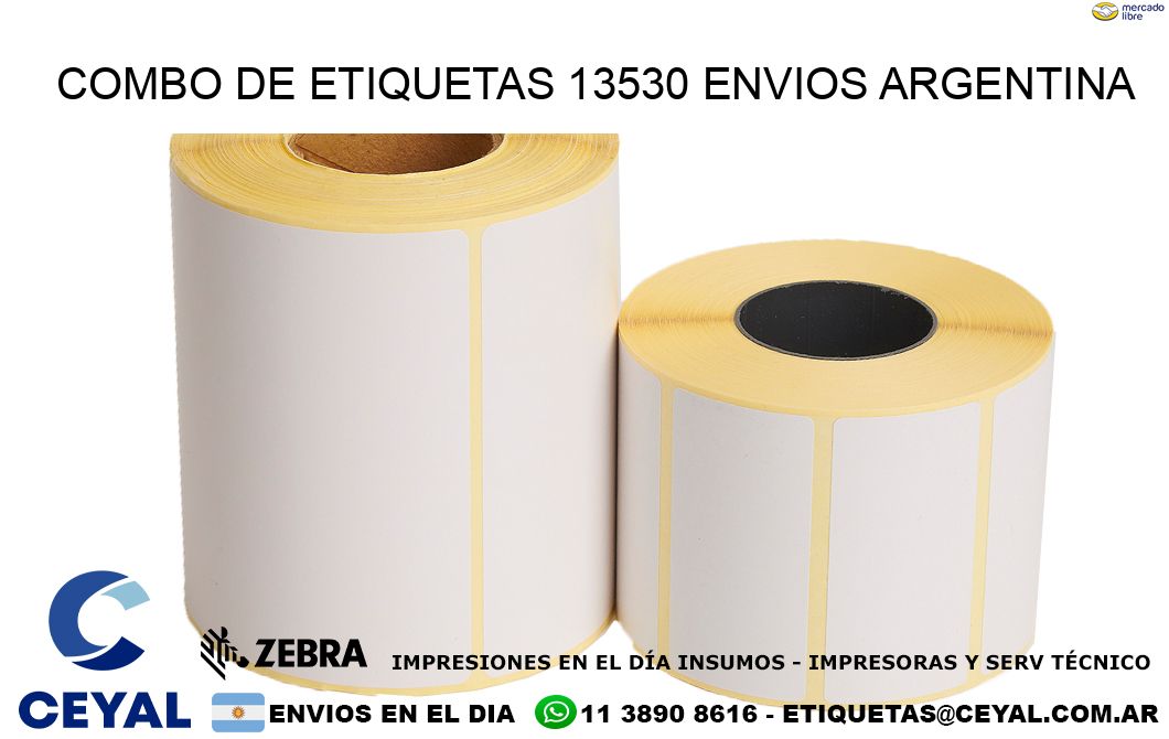 Combo de etiquetas 13530 ENVIOS ARGENTINA