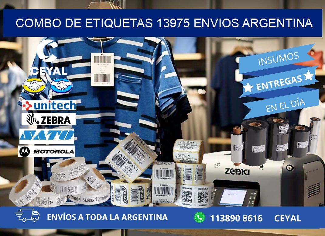 Combo de etiquetas 13975 ENVIOS ARGENTINA