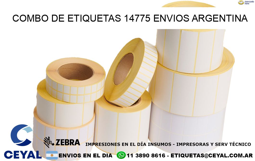 Combo de etiquetas 14775 ENVIOS ARGENTINA