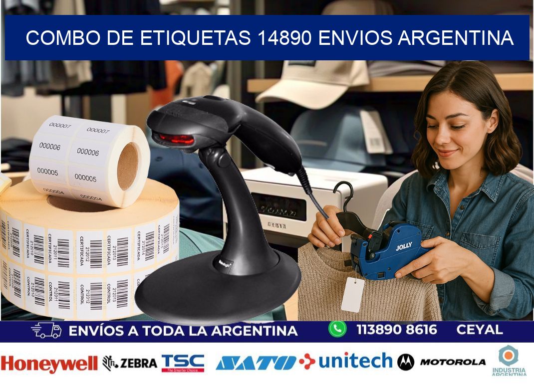 Combo de etiquetas 14890 ENVIOS ARGENTINA