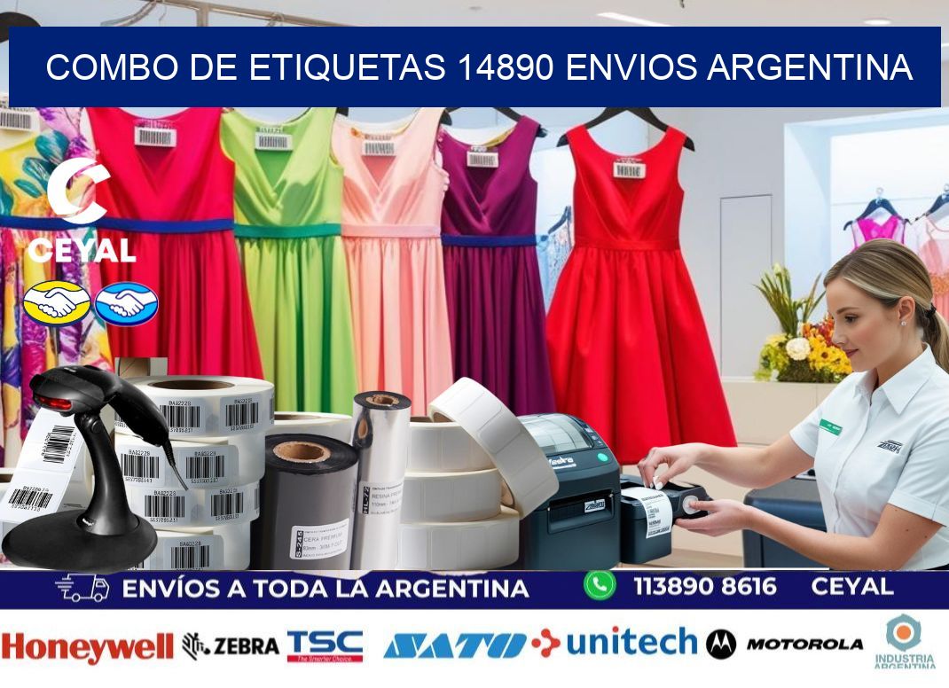 Combo de etiquetas 14890 ENVIOS ARGENTINA