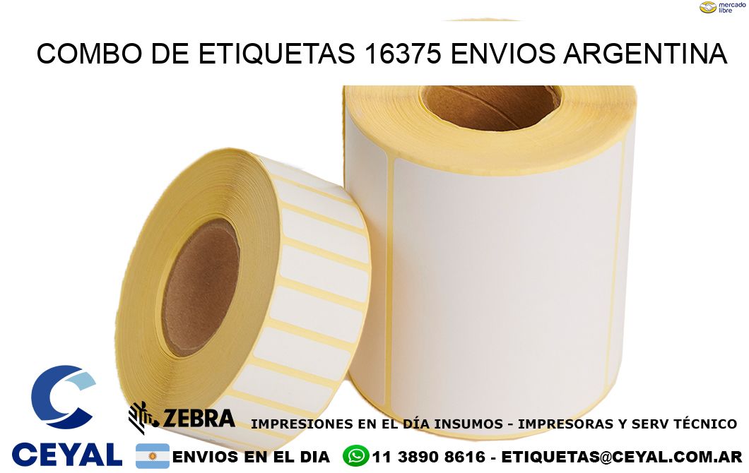 Combo de etiquetas 16375 ENVIOS ARGENTINA